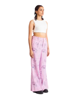 "THORNS AND ROSES" KHADDAR PANTS