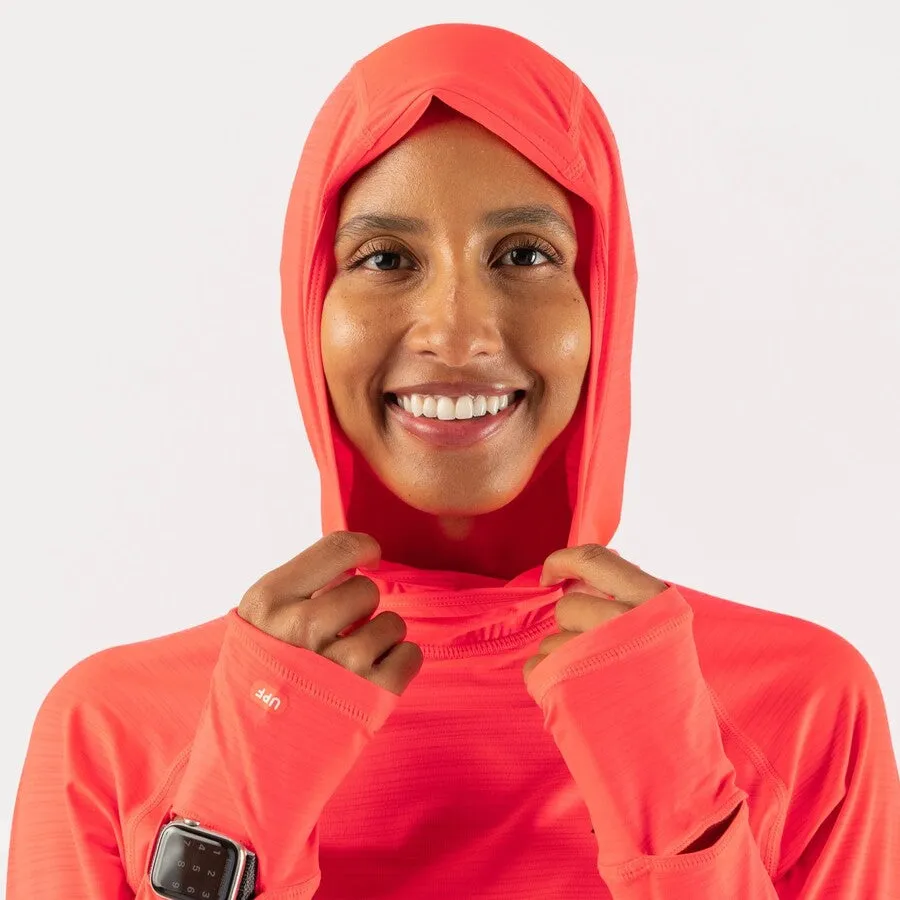 rabbit UPF Deflector 2.0 | Fiery Coral | Womens