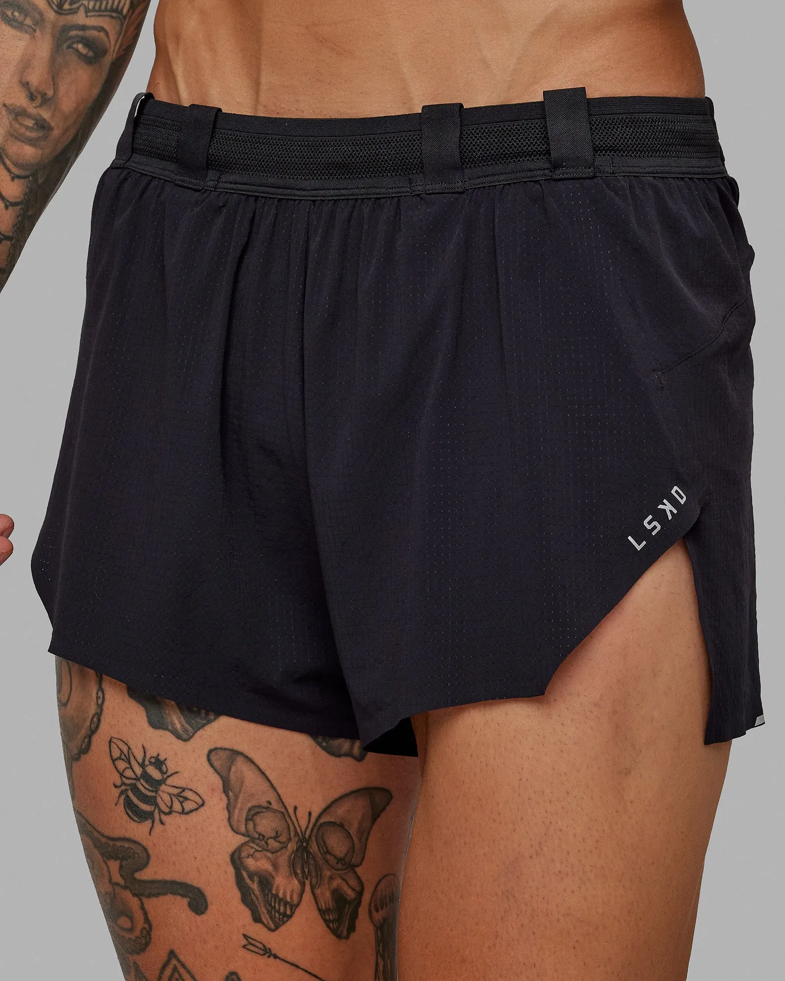 Race Day 3" Running Shorts - Black