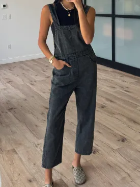 Reno Overalls | Washed Black