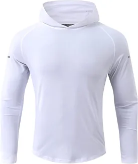 Richie House Men's Long Sleeve Sun Protection T-Shirt Running Quick Dry Hoodie RHM4080