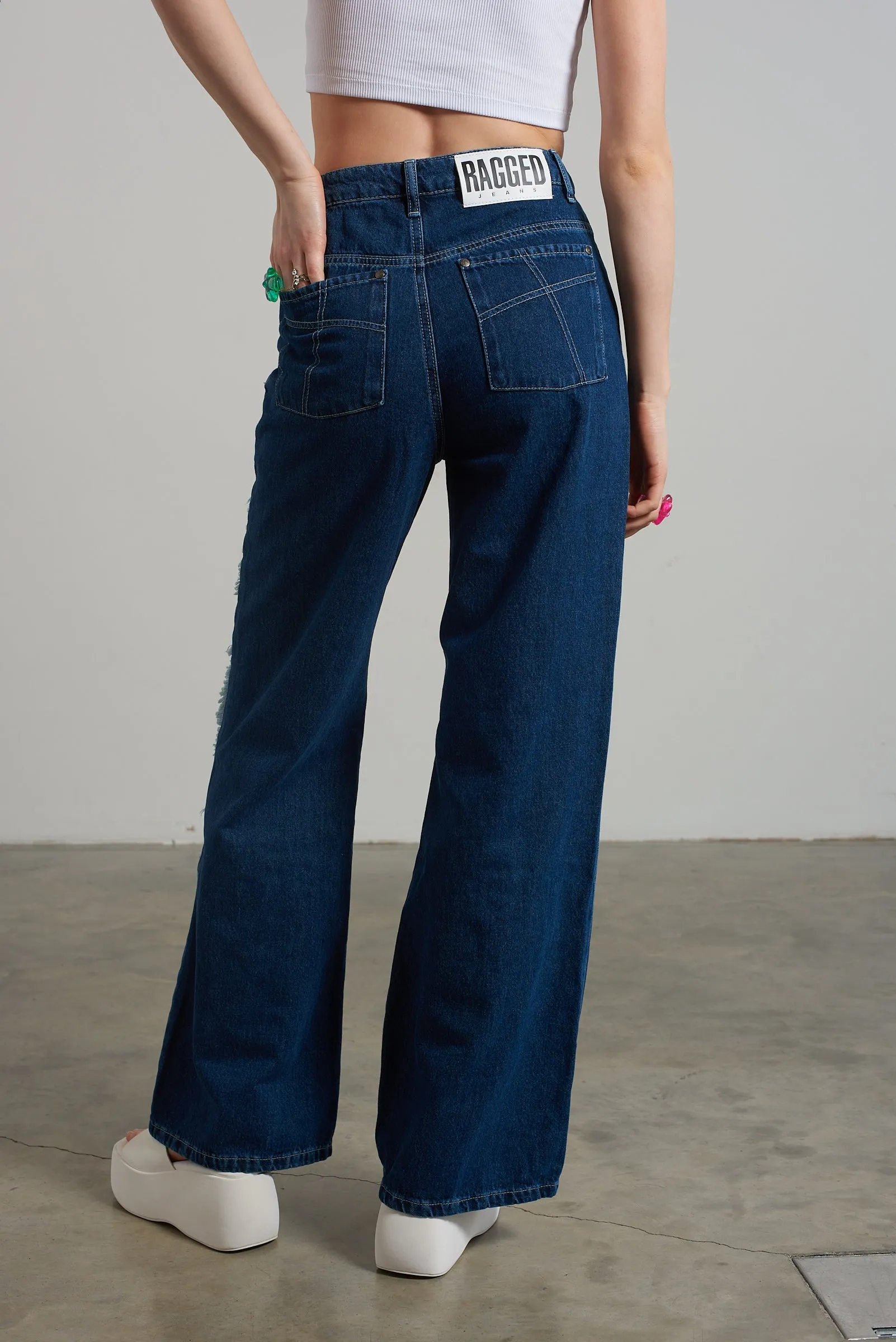 Rubic Baggy Jean Blue