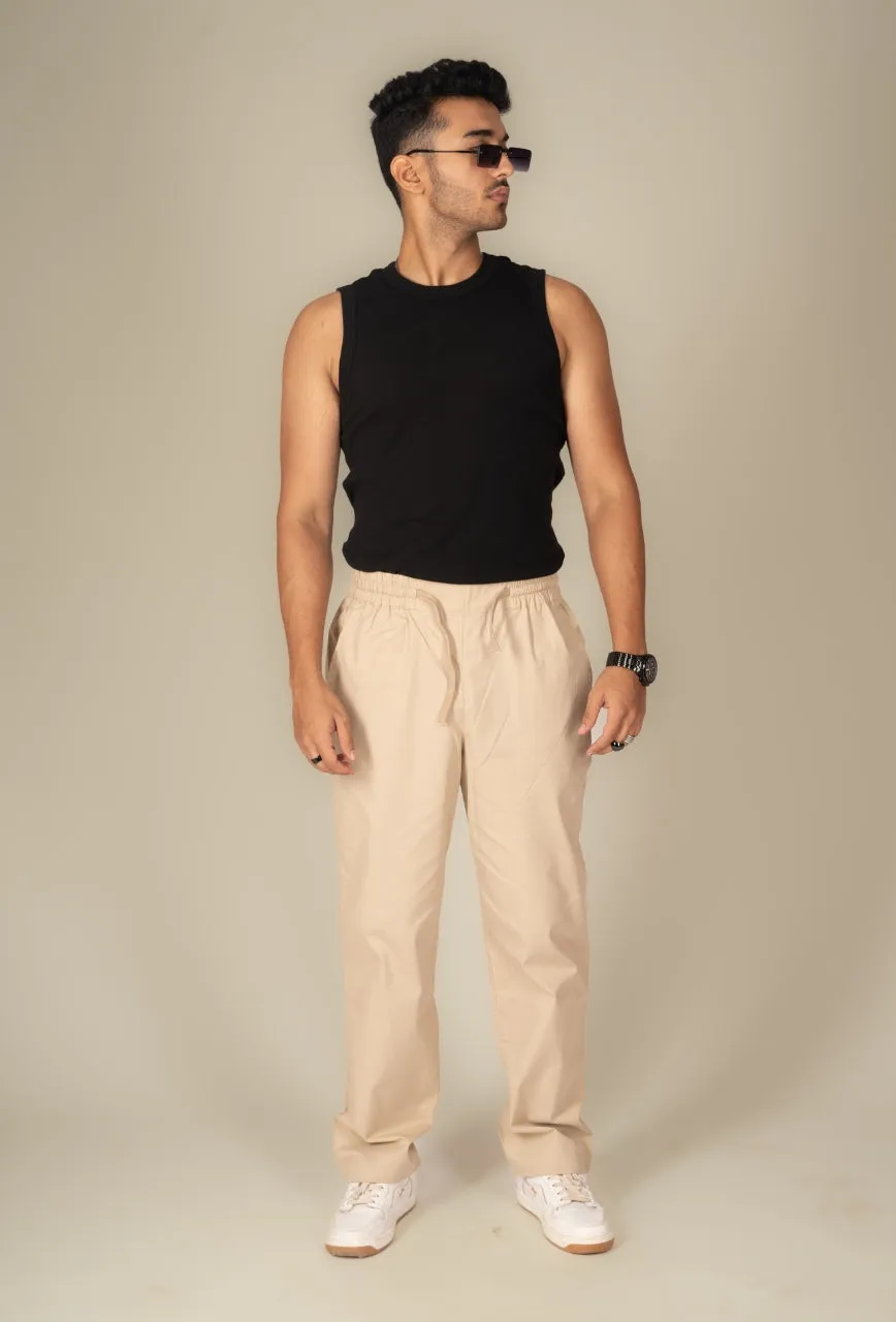 Sand Beige Baggy Pant