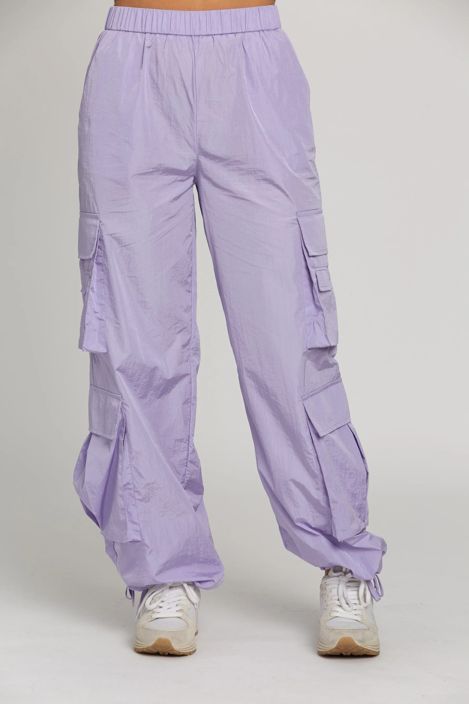 Shiny Purple Parachute Pants