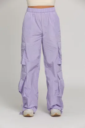 Shiny Purple Parachute Pants