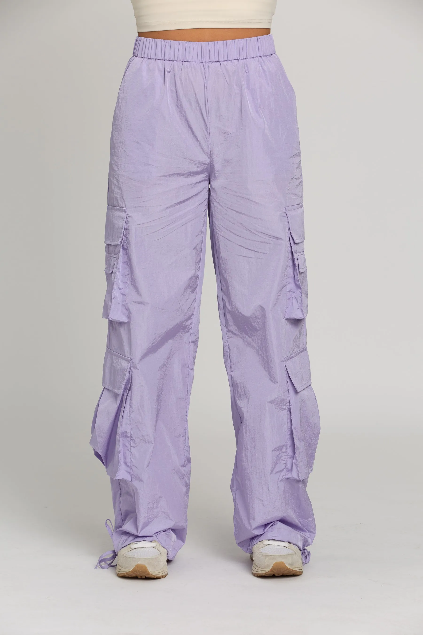 Shiny Purple Parachute Pants