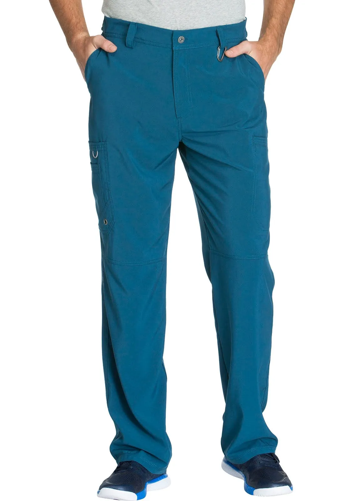 St George's Infinity SHORT Men's Fly Front Scrub Pant Caribbean Blue - Inseam 29.5" (75cm) STG-CK200AS