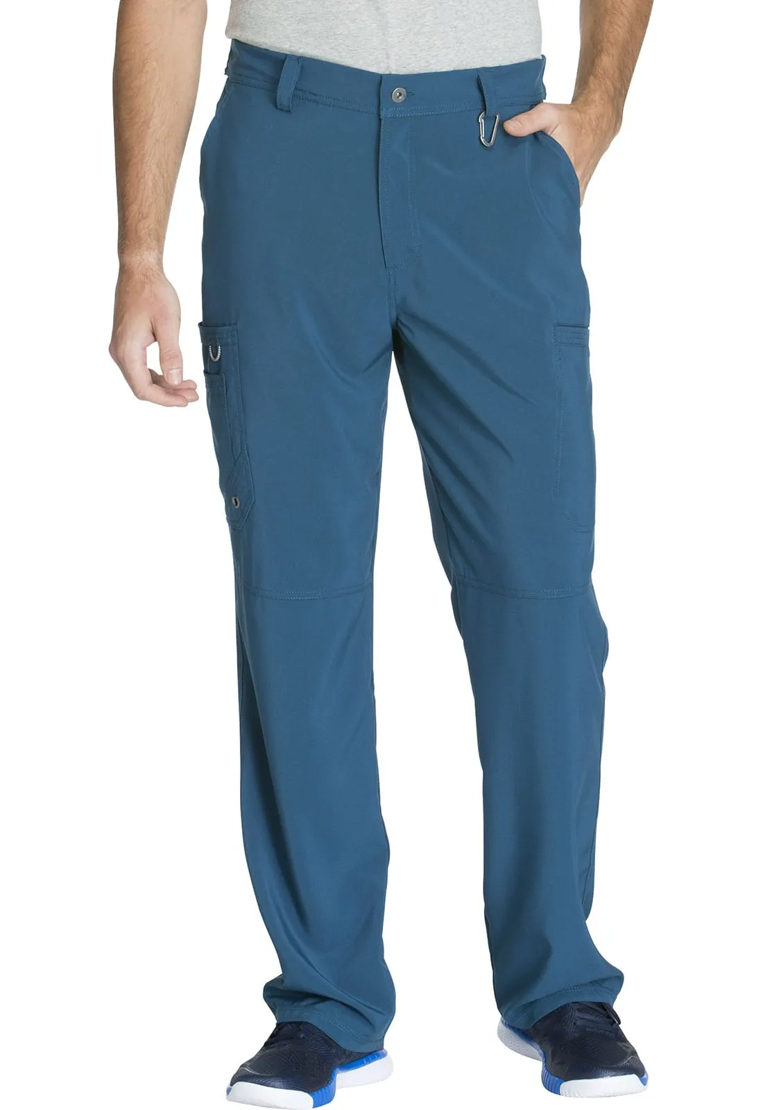 St George's Infinity SHORT Men's Fly Front Scrub Pant Caribbean Blue - Inseam 29.5" (75cm) STG-CK200AS