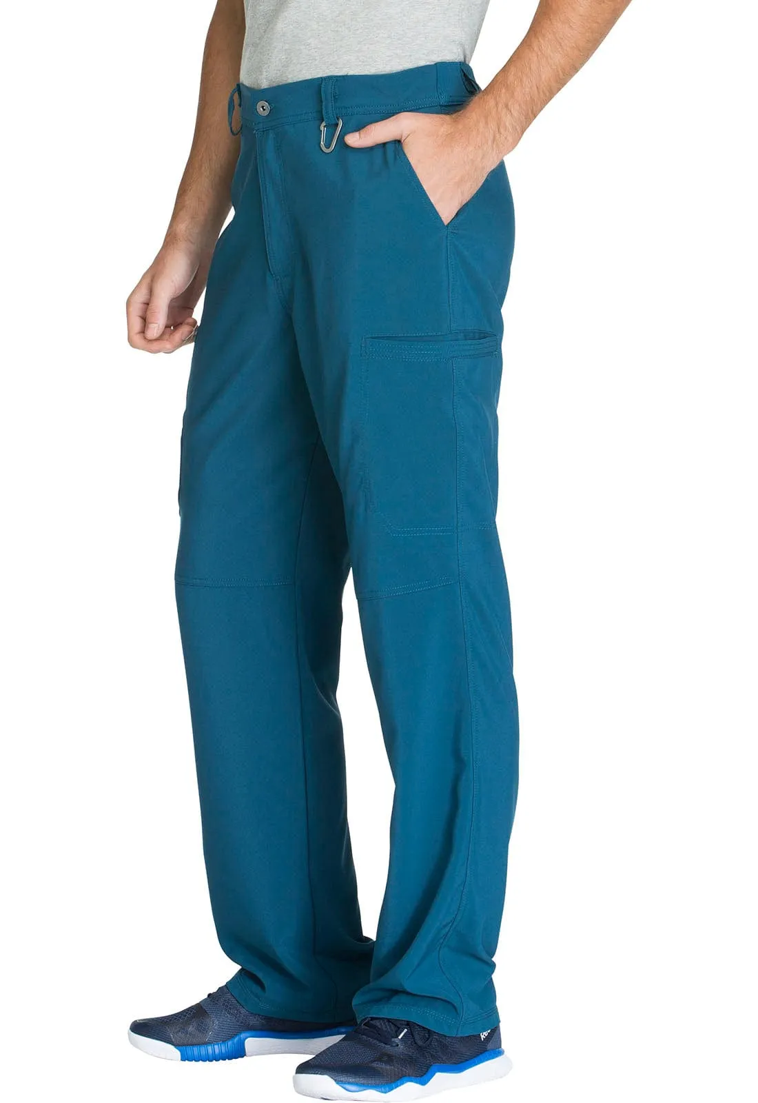 St George's Infinity SHORT Men's Fly Front Scrub Pant Caribbean Blue - Inseam 29.5" (75cm) STG-CK200AS