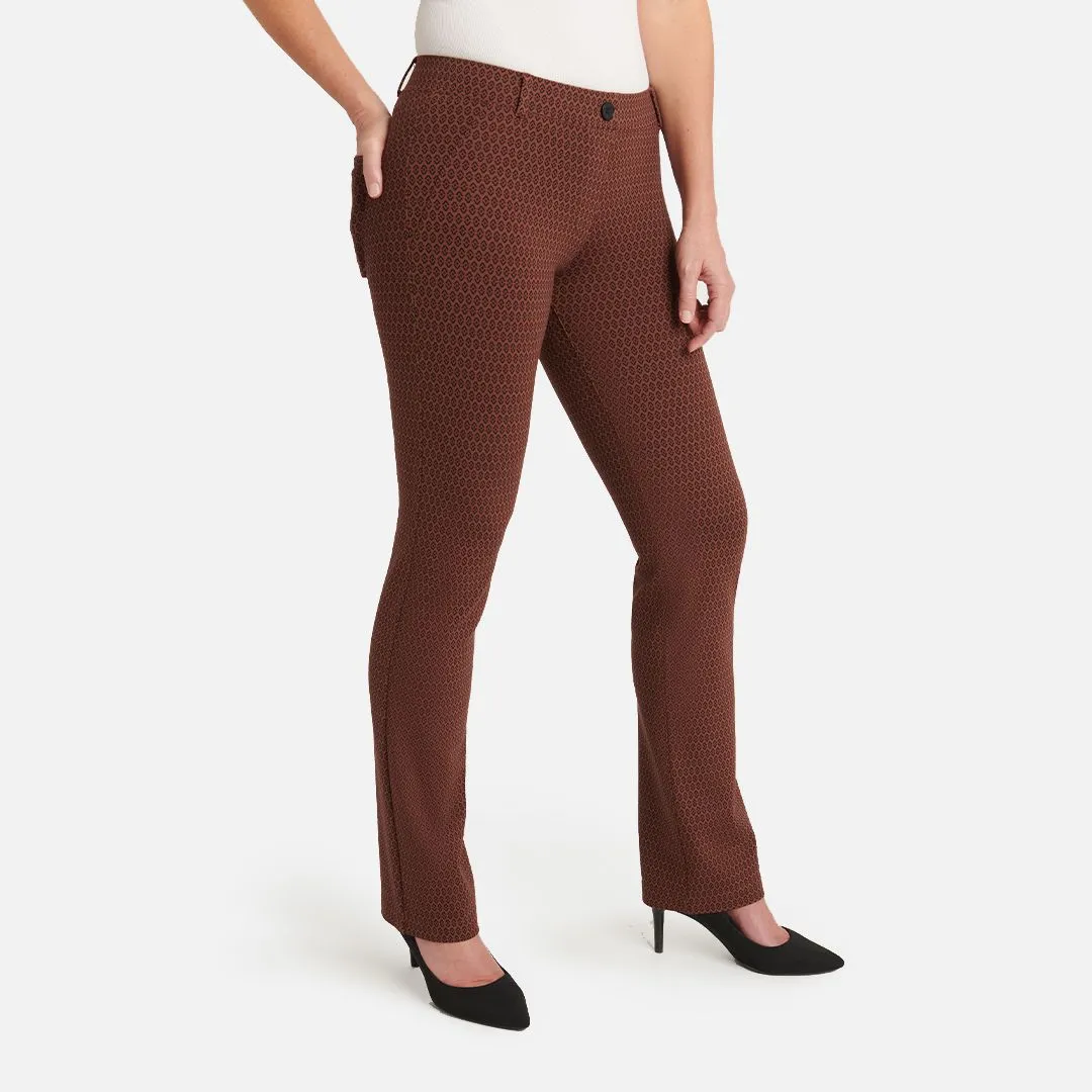 Straight-Leg | Two-Pocket Dress Pant Yoga Pants (Java)