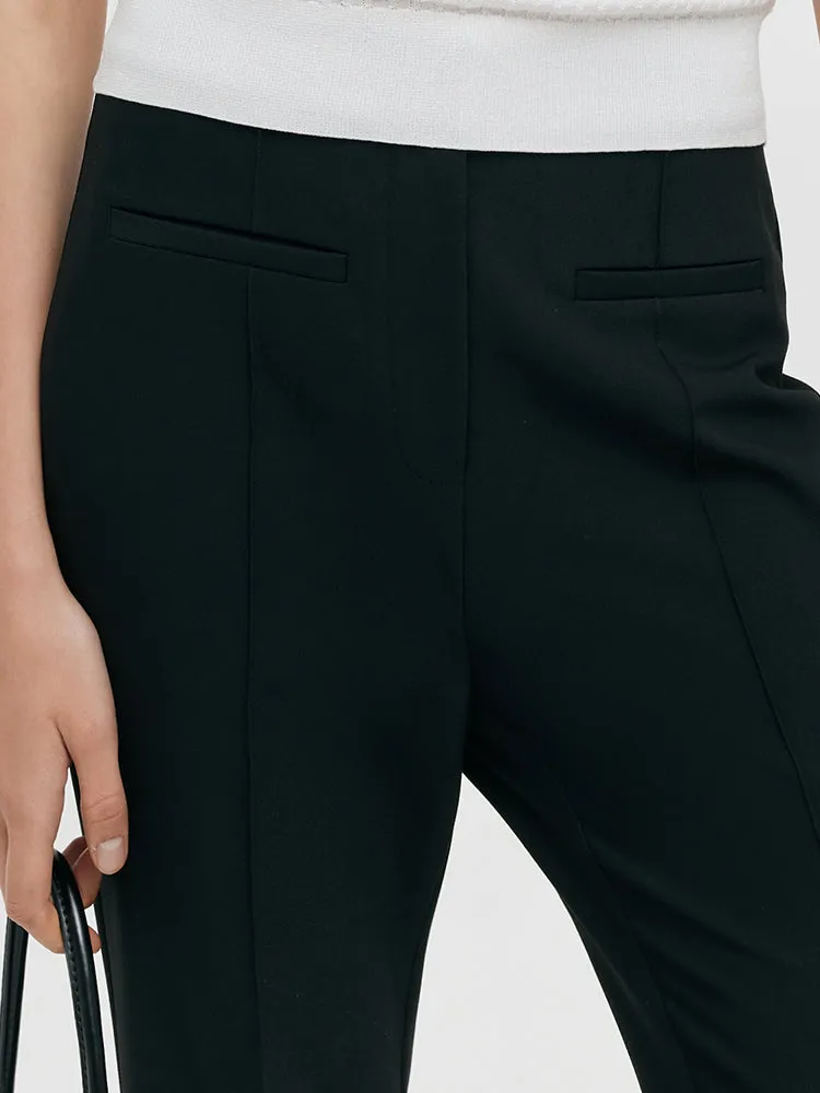 Stretch Micro-Flared Women Pants