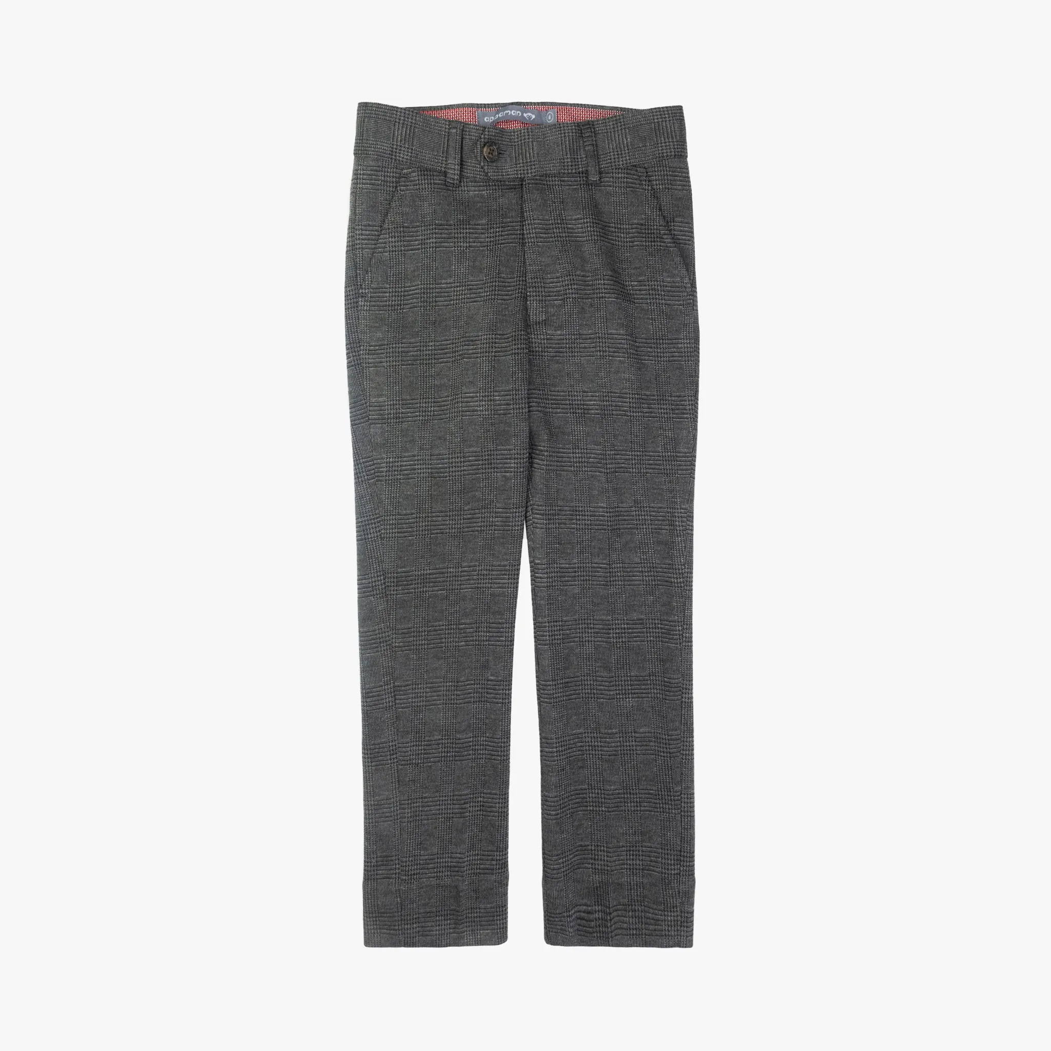 Stretchy Suit Pants | Grey Glen Plaid