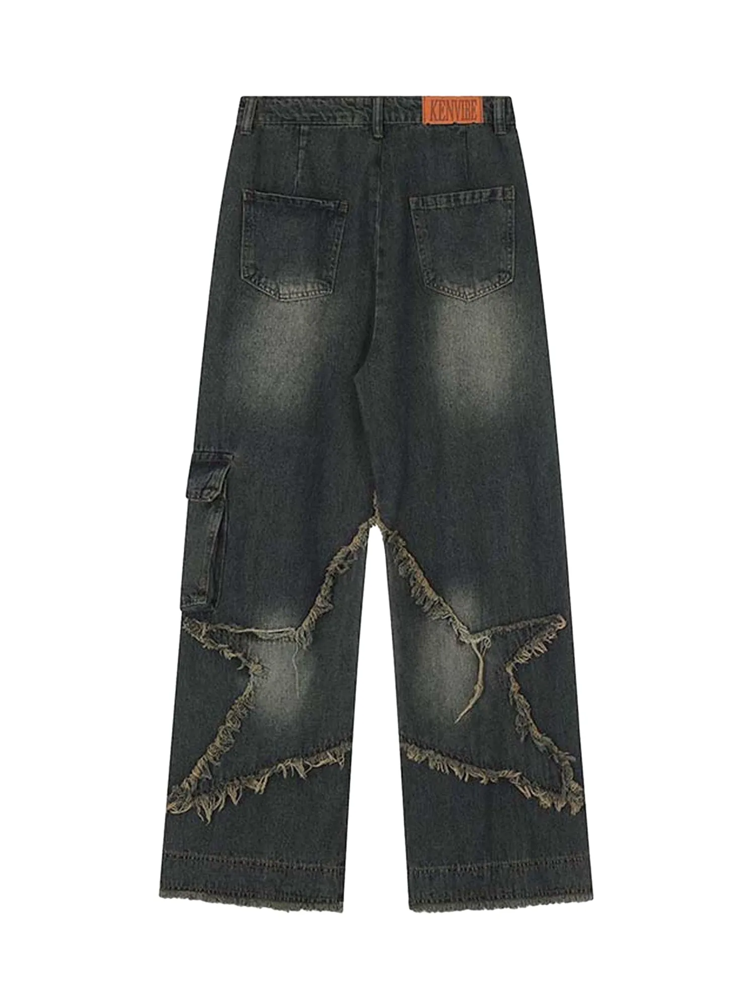 Thesupermade Patch Embroidered Straight-leg Jeans - 1572