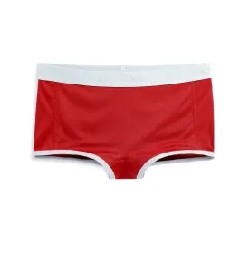 Tucking Boy Shorts - Fiery Red