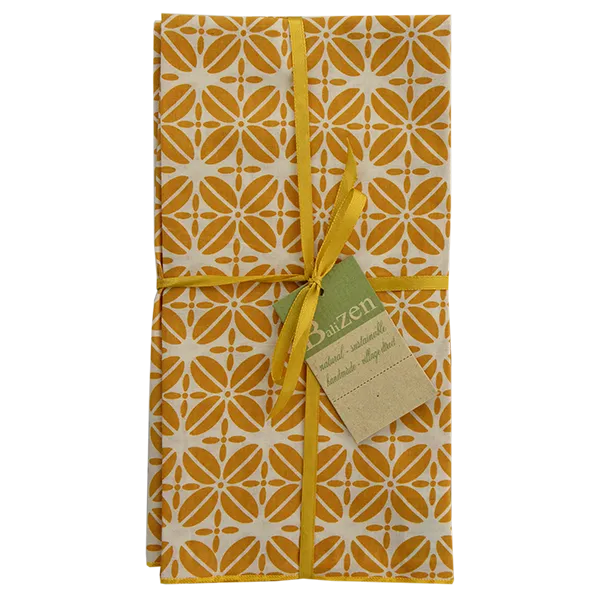 Turmeric Coffee Bean Napkins set of 4