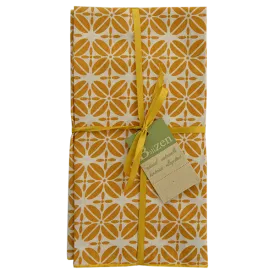 Turmeric Coffee Bean Napkins set of 4