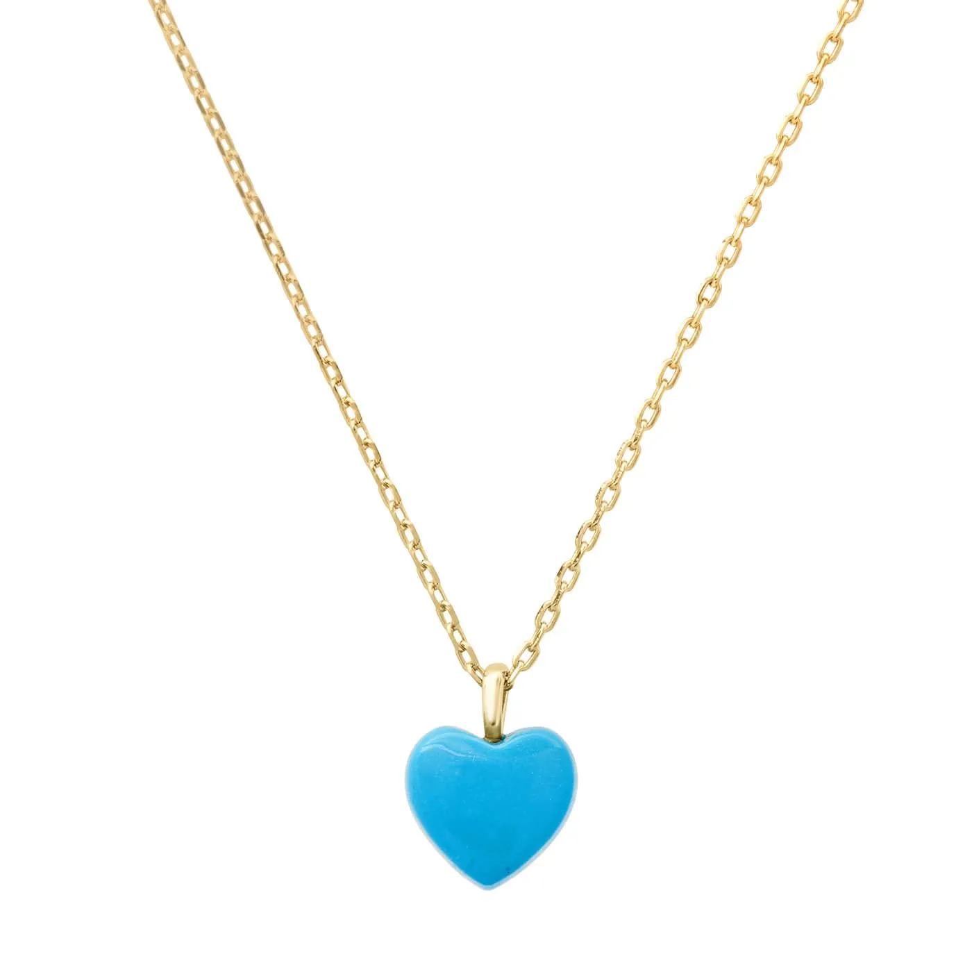 Turquoise Heart Pendant Necklace