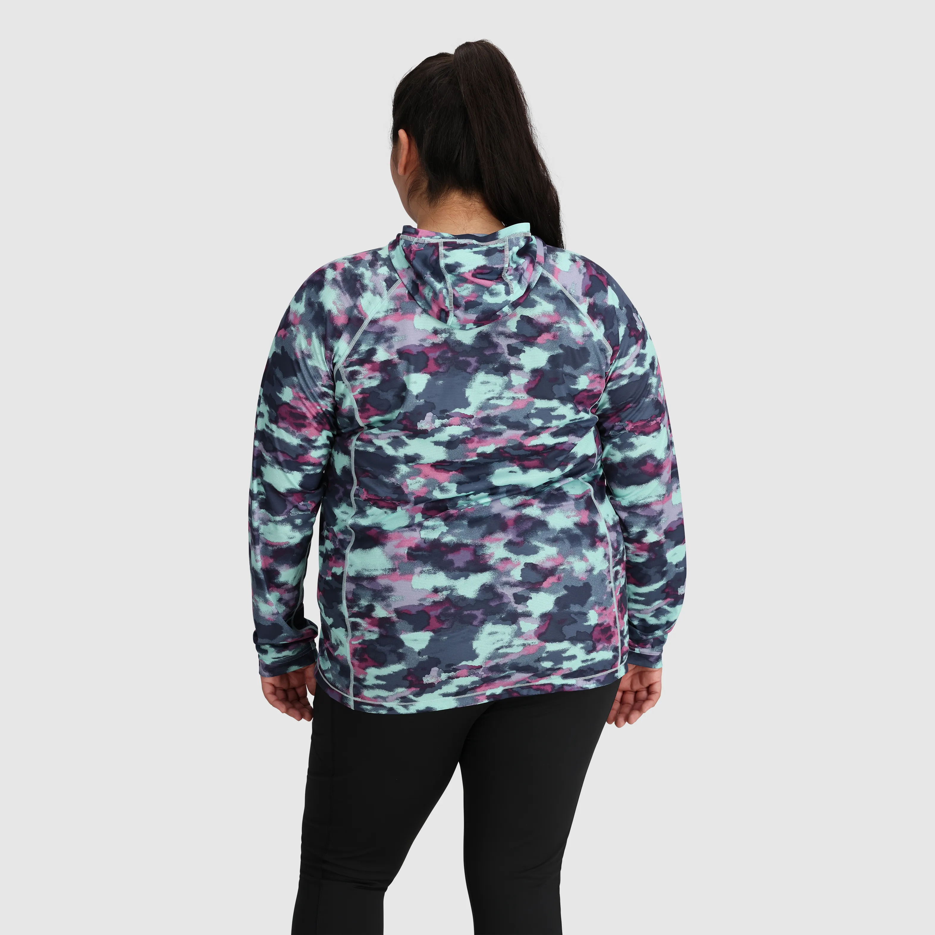 Women's Echo Printed Hoodie-Plus