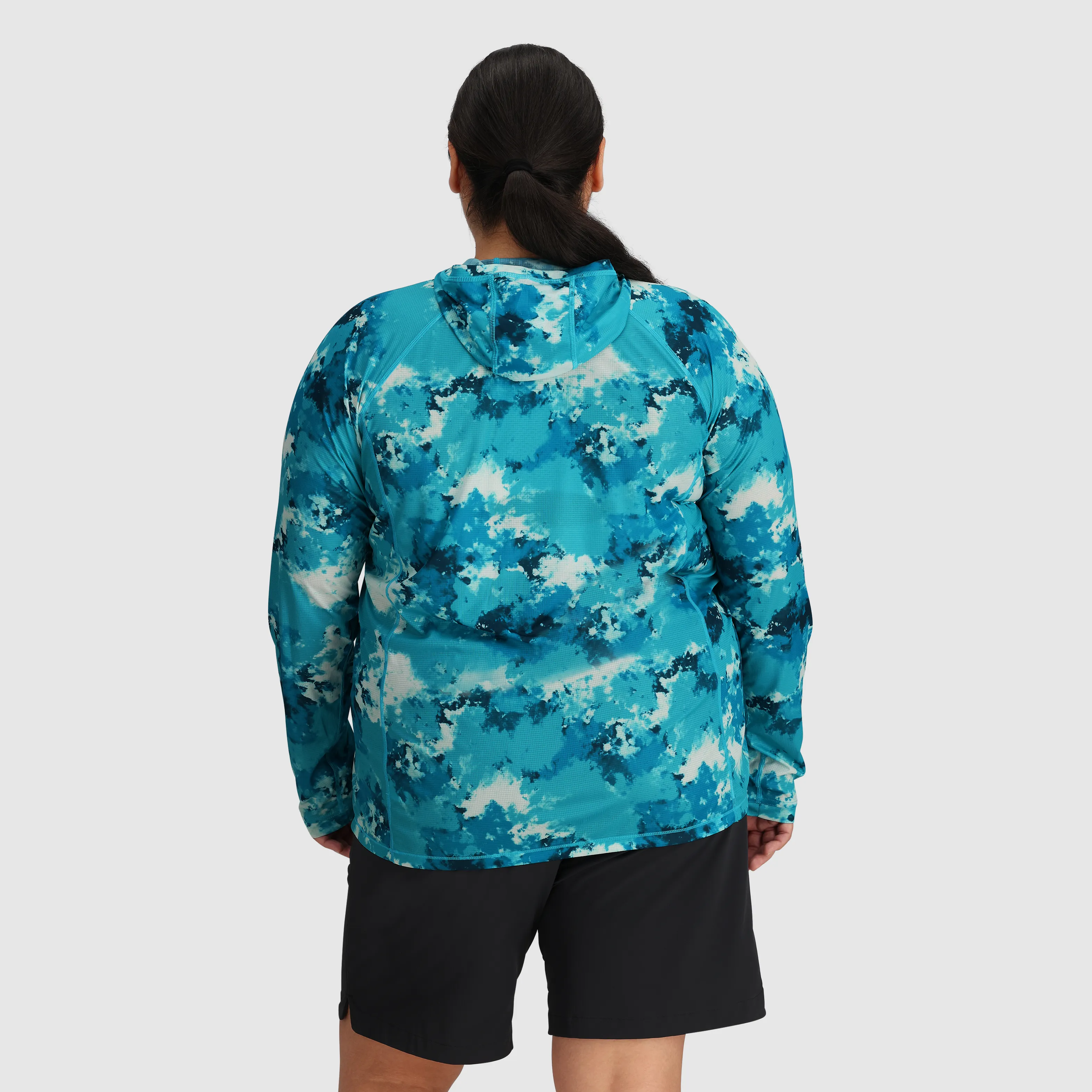 Women's Echo Printed Hoodie-Plus