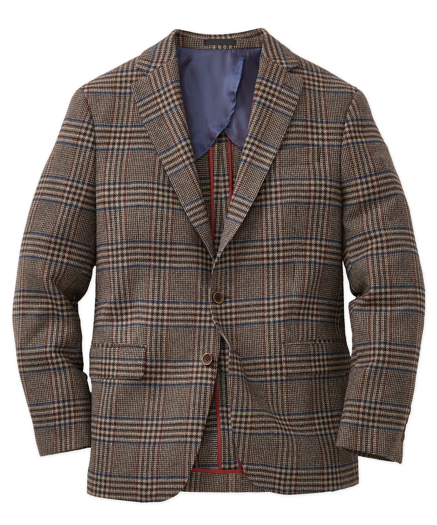 Wool-Cashmere Glen Plaid Sport Coat